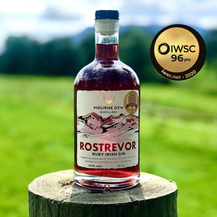 Mourne-Dew-Distillery-Rostrevor-Ruby-Irish-Gin-Newry-IWSC-Award